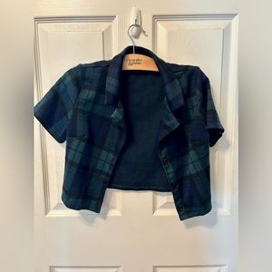 Plaid Suit Top